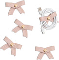 5 Pack Cord Organizer, Bow Cord Keeper, Cable Organizer USB Holder, Leather by SenseAGE