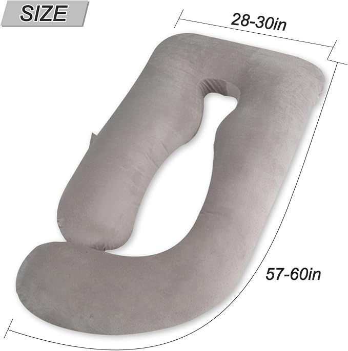 60 Inch Pregnancy Pillows for Sleeping | Extra Large U Shaped Body Pillow - Image 3