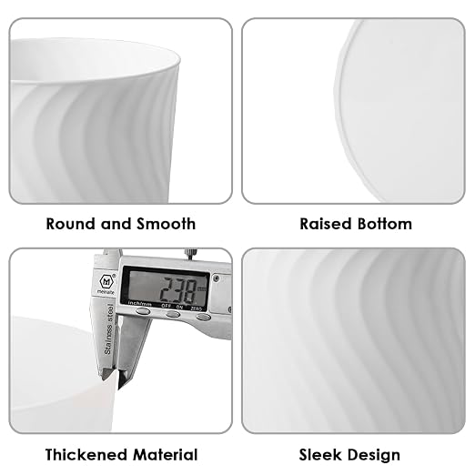YGJT Small Trash Can, 6 Pack 1.8 Gallons Bathroom Trash Can - Image 5