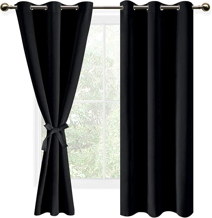 DWCN Black Blackout Curtains for Bedroom - Image 6