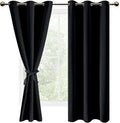 DWCN Black Blackout Curtains for Bedroom Sewn by DWCN