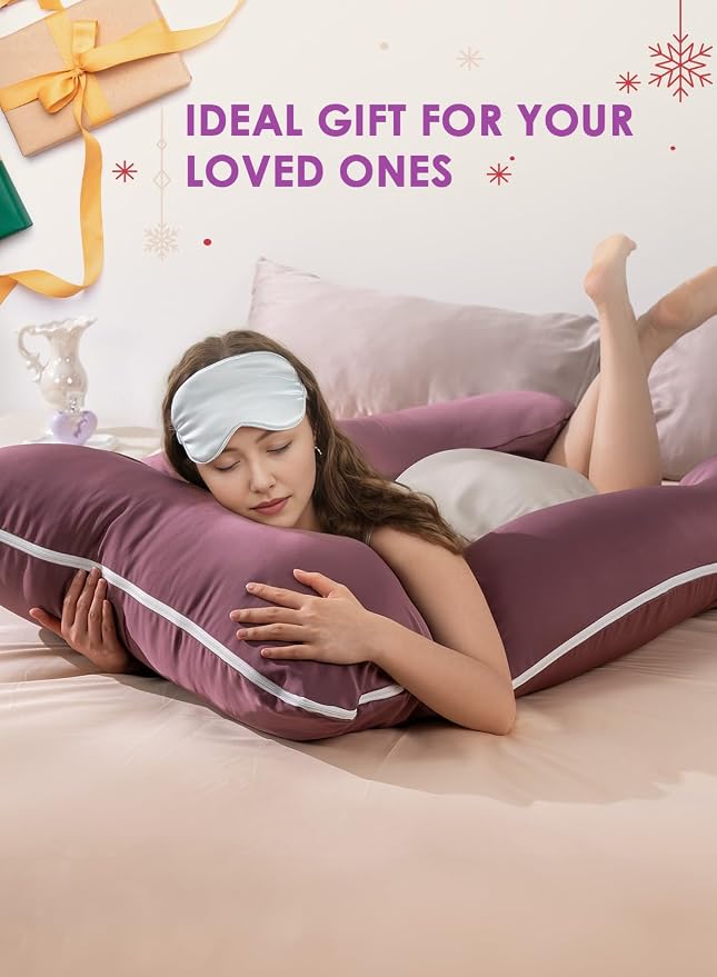QUEEN ROSE Pregnancy Pillow, U Shaped Full Body Pillows - Image 6