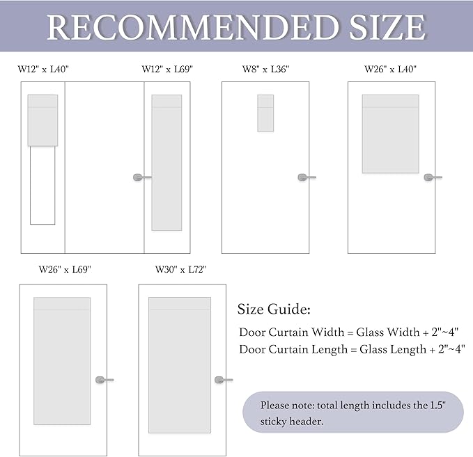 RYB HOME Classroom Door Window Cover, 100% Blackout Lockdown Shades | Linen - Image 8