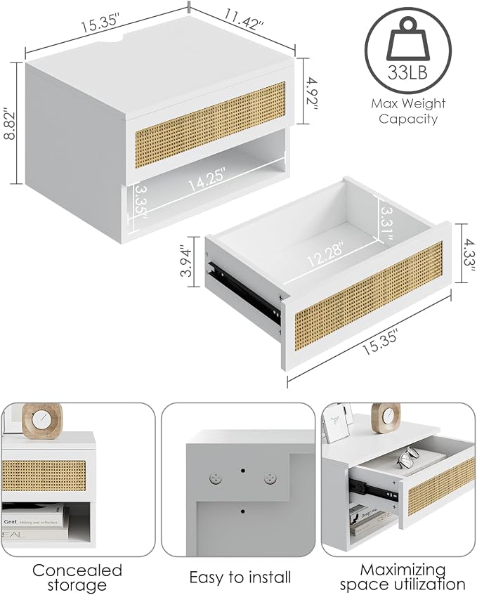 Modern Floating Nightstand - Image 2