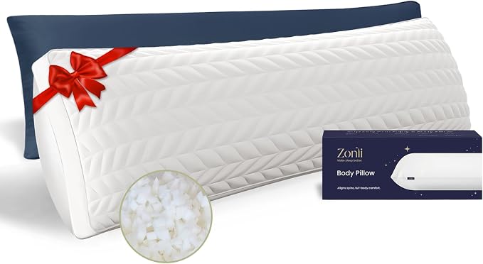 ZonLi Long Body Pillows for Adults, Memory Foam Body Pillow Adjustable by Zonli