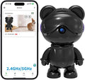 dzcctvipc Cute Bear 2K Home Security Camera – Motion Monitor, Baby Cry Detection,Privacy Mode,5G Dual-Band,Pan & Tilt,Night Vision,24/7 Recording,2-Way Audio,Compatible with Alexa & Google Assistant