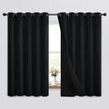 Yakamok Black Blackout Curtains 63 inches Long by Yakamok