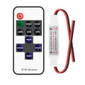 Taoellen 11 Key RF Mini Wireless Remote Controller with DC 5-24V for 3528 5050 COB Single Color LED Strip Lights Wireless Switch Control Dimmer