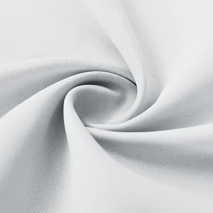 RYB HOME White 100% Blackout Curtains - Image 8