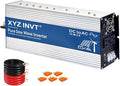 XYZ INVT 2500W Pure Sine Wave Inverter 12V to 120V AC, 5000W Peak Power, Power Converter for Solar System, Off-Grid Home, RV, Truck & Camping