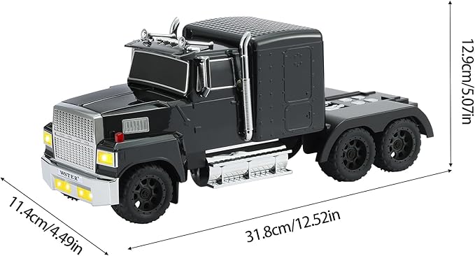 WSTER American Truck Bluetooth Speaker, Retro Car Model，Portable Wireless with HD Stereo Sound, TWS Pairing, USB/TF/AUX Playback, Unique Truck Model Speaker for Home & Outdoor(Black)