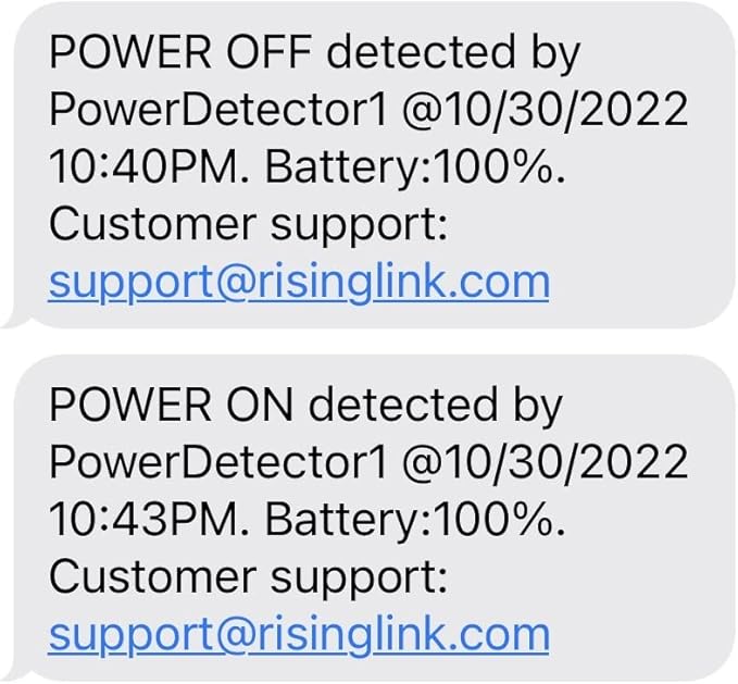 Risinglink Power Failure Alarm, Power Failure Detector, with Text Message, Email, and Audio Alerts(2nd Generation)
