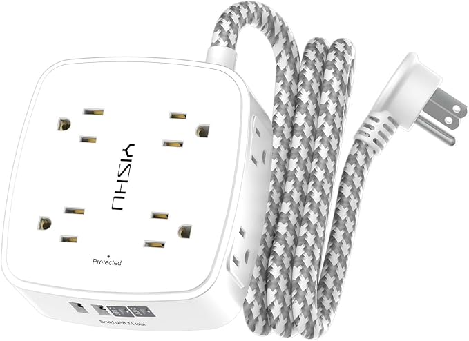 Surge Protector Power Strip by YISHU