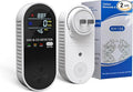 Natural Gas Detectors &Plug in Carbon Monoxide Detector， 4 in 1 Co and Gas Detector Temp Humidity Monitor，Propane, LPG, Gas Detector for Home，Kitchen,Hotels，RV.（2 Pack）