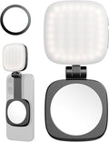 SmallRig Magnetic Selfie Light for iPhone, Phone Light with a Mirror, Instant Attachment for MagSafe, for Selfies, Video Conference, Vibe P48 Black