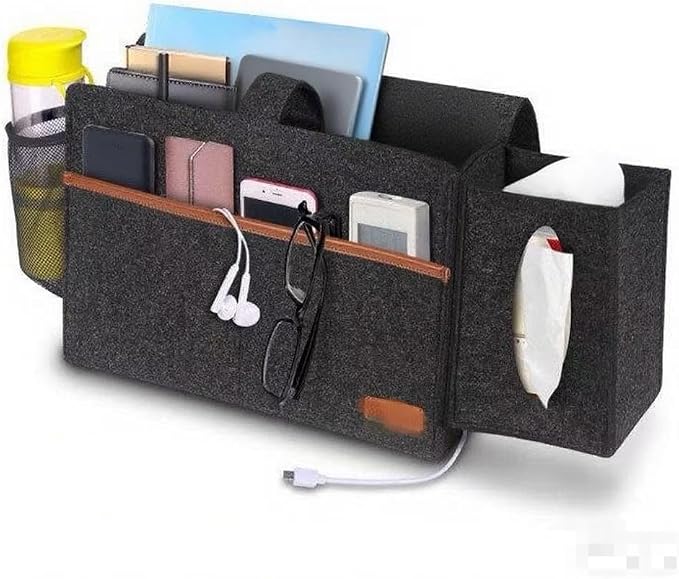 Bedside Caddy - Hanging Storage Pouch by Zurci