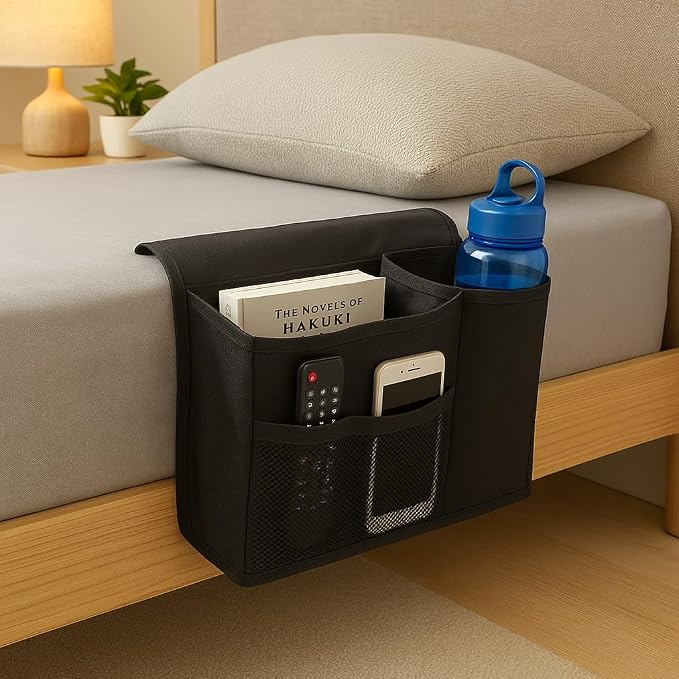 Bedside Caddy Organizer for Bunk Bed, Loft Bed, and Dorm, Storage for Phone - Image 3