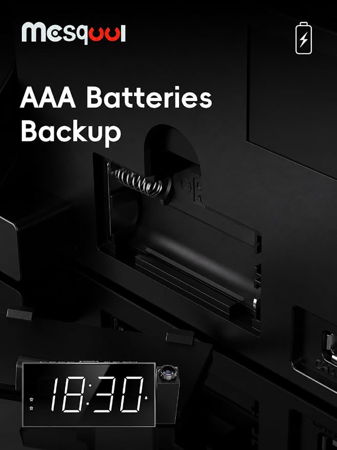 Mesqool Projection Alarm Clock - Image 9