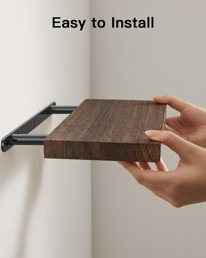 Amada Paulownia Wood Floating Shelves - Image 4