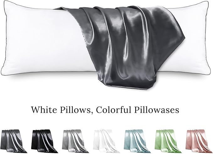 Body Pillow with Satin Pillowcase, Body Pillow - Image 2