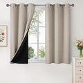 YoungsTex Camel 100% Blackout Curtains 45 Inches Length by YoungsTex