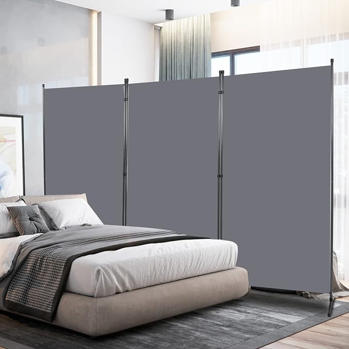 Room Divider 6FT Folding Privacy Screens, 3 Panel Partition Room Dividers | by HOMSCREENER