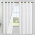 YoungsTex White Linen 100% Blackout Curtains by YoungsTex