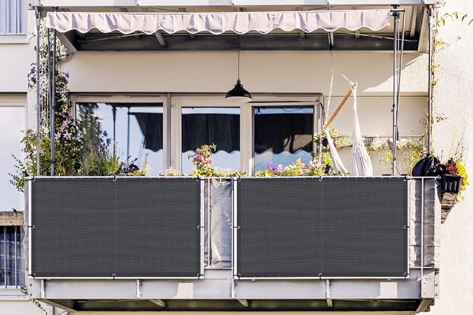 LOVE STORY 2.5' x 5' Balcony Privacy Screen Cover - Image 6