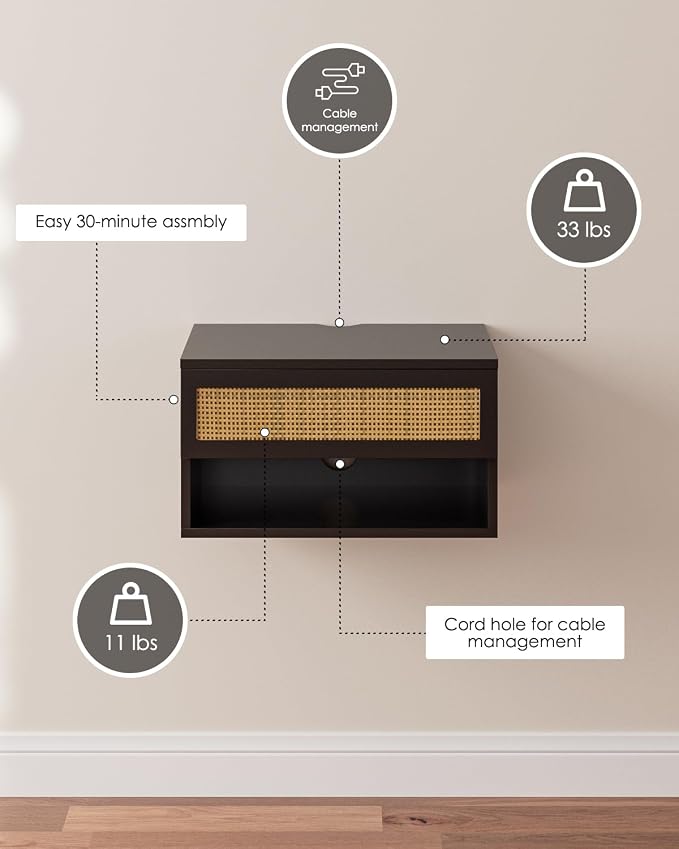 Modern Floating Nightstand - Image 9