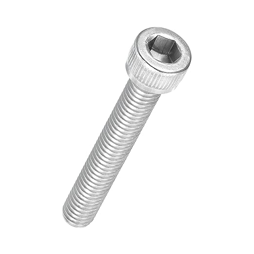 Kozelo 50pcs Socket Head Cap Screws - [M6-1 x 40mm] 304 Stainless Steel Allen Socket Drive for Electrical Motor 3D Printing Fan Engine Replacement Use, Silver