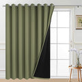 Yakamok Sage 100% Blackout Patio Door Curtain Panels W100 x L84, 1 Panel | by Yakamok