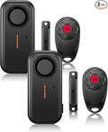 HENDUN Door Chime when Opened, Exterior Door Alarm with Remote, IP66 Waterproof Indoor/Outdoor Home Security Sensor (2 pack)