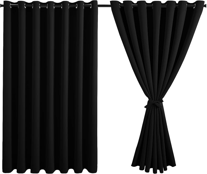 DWCN Black Blackout Curtains for Bedroom - Image 8