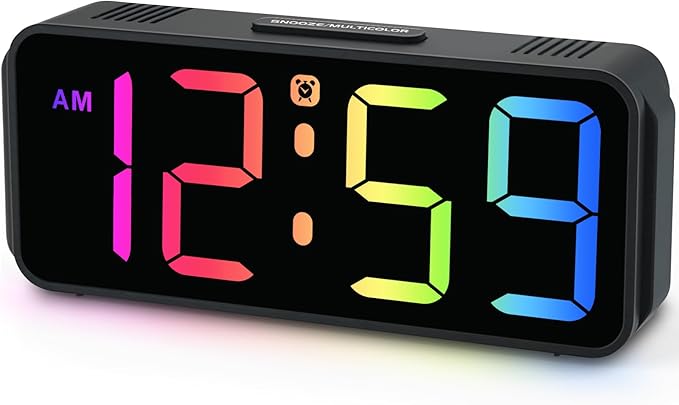 Peakeep Small Cute Digital Alarm Clock Plug-in by PEAKEEP