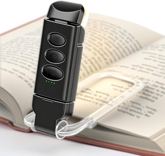 Book Reading Light Rechargeable Clip on Book Lamp by Unknown