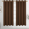 Diraysid Chocolate Brown Grommet Blackout Curtains by Diraysid%2C+refresh+your+life