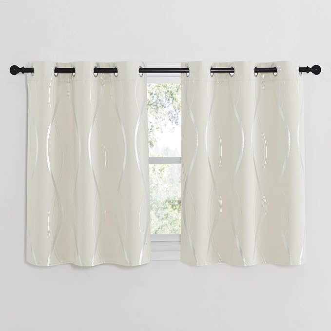 NICETOWN Bedroom Curtains Small Blackout Panels, 42 by 40 Inch, Window - Image 2