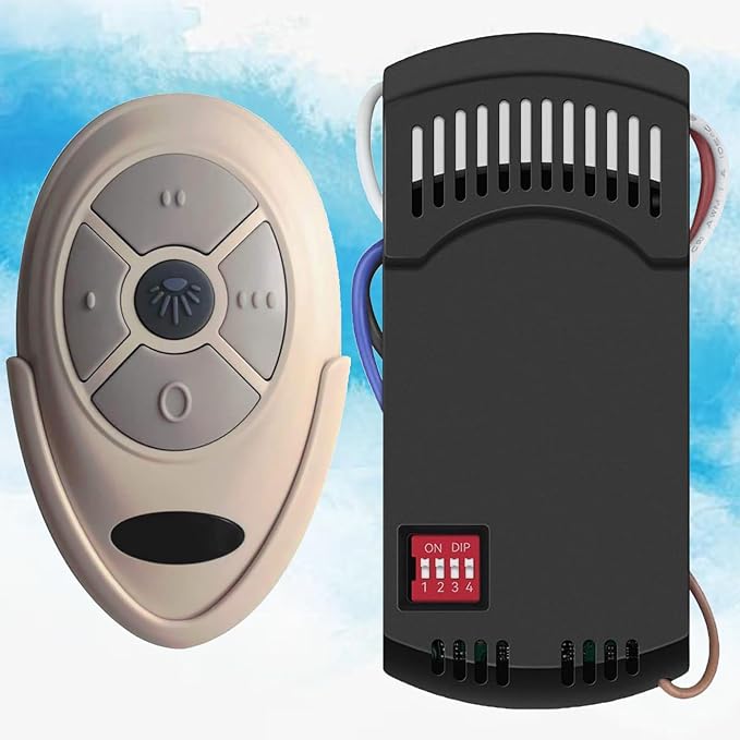 Universal Ceiling Fan Remote Control Kit Replacement for Harbor Breeze Hampton Bay Litex Hunter, 3-Speed Light Dimmer with FAN28R Receiver, Replace FAN-35T KUJCE9603 L3HFAN35T1