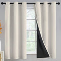 Yakamok Cream Blackout Curtains 63 inches Long by Yakamok
