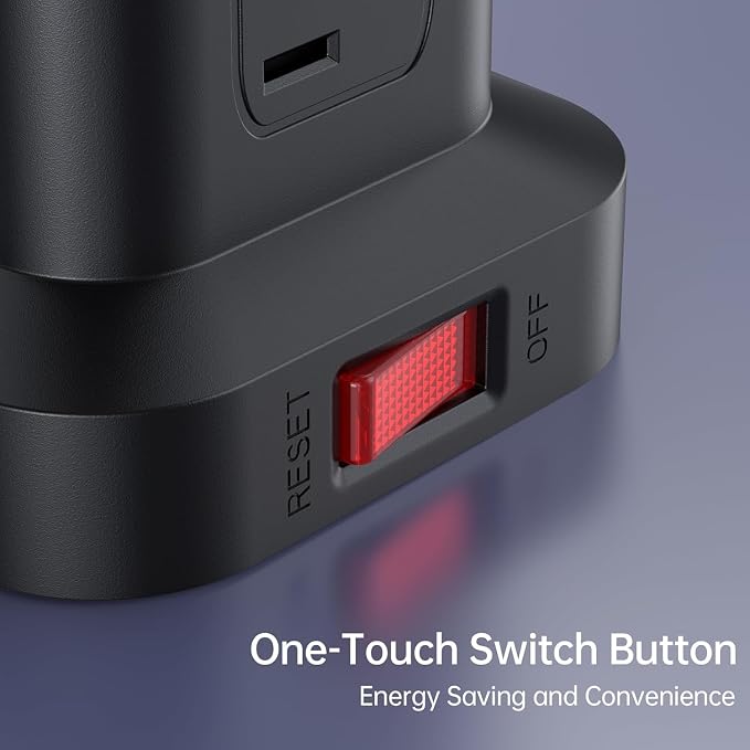 Extension Cord with Multiple Outlets, SMALLRT Power Strip Tower, Outlet - Image 4