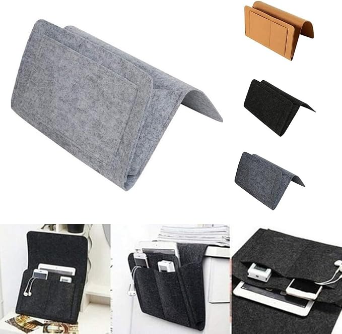 Felt Bedside Pocket Organizer Hanging Storage Bag - Image 4