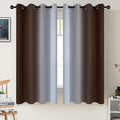 COSVIYA Curtains & Drapes Grommet Ombre Brown Curtains W52 x L63 Inch | by COSVIYA