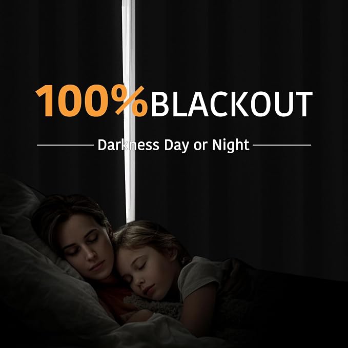 RYB HOME 100% Blackout Door Curtain - Image 3