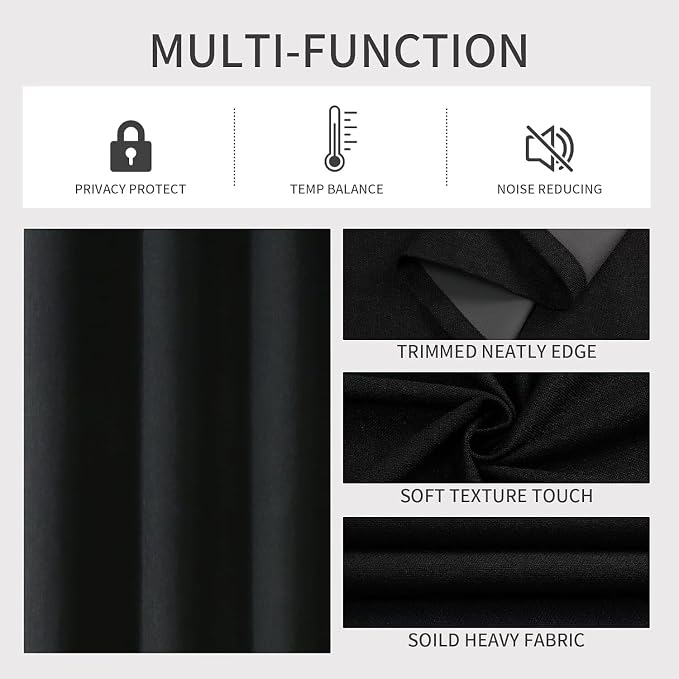 Joydeco Blackout Curtains 84 Inch Length, 1 Panel - Image 4