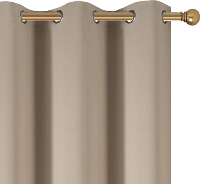 Diraysid Khaki Grommet Blackout Curtains - Image 7