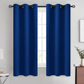 COSVIYA Grommet Room Darkening Royal Blue Curtains 63 inch by COSVIYA