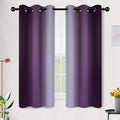 SimpleHome Ombre Purple to Grey White Curtains by SimpleHome