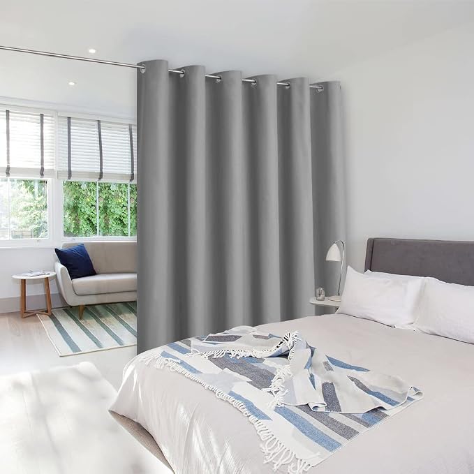 NICETOWN Closet Door Curtain, Noise Blocking Room Divider Curtain Screen by NICETOWN