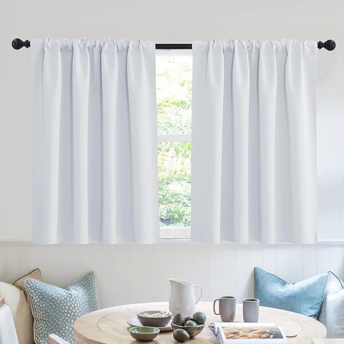 RYB HOME Short Curtains for Small Window Kitchen Bathroom Cafe RV Camper | by RYBHOME