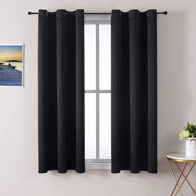 ChrisDowa Blackout Curtains for Bedroom and Living Room 48 Inches Long | 2 by ChrisDowa
